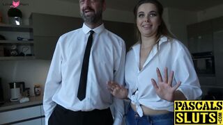 Busty beauty gets her anal hole pounded roughly doggy style