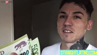 Nasty dudes Axel and Rodrigo strip their clothes to fuck each other for cash