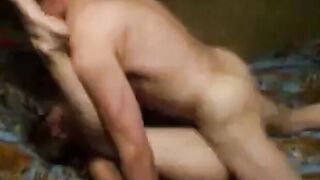 Russian Girl Swings for Her Cuckold Hubby on Cam