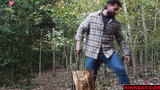 Heath Halo bends Brody Fox over for some deep dick ass fucking