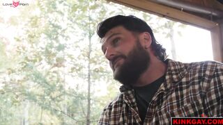 Heath Halo bends Brody Fox over for some deep dick ass fucking