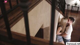 Trans cheater enjoy suck friends husbands hard dick