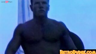RetroDudes.com - Vintage cock suckers enjoy steamy bareback sex with cumshot