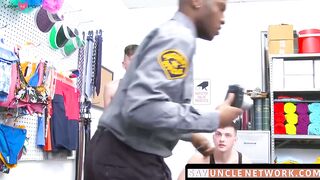 SayUncleNetwork.com - Two jocks raw-banged by a hot BBC police officer for petty thef