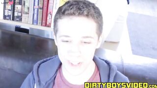 Young man has his ass destroyed after sucking hard cock