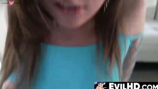 EvilHD.com - Hot babe Maddy OReilly deepthroats his hard gigantic dick