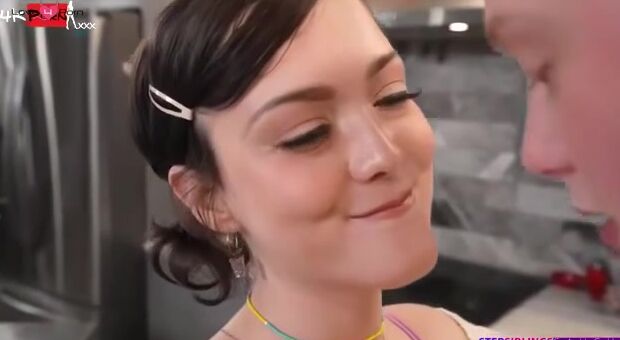 Jimmy Michaels is making a sandwich when his stepsister Jade Valentine joins him into the