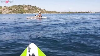 Public Flashing: Butt Plug & Pussy Exposed for Yachts & Fishermen