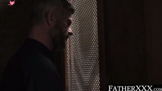 FatherXXX.com - Twink's confession turns into a wet blowjob and a taboo, bareback pri