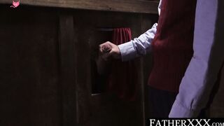 FatherXXX.com - Twink's confession turns into a wet blowjob and a taboo, bareback pri