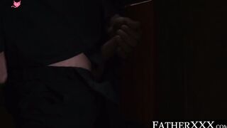 FatherXXX.com - Twink's confession turns into a wet blowjob and a taboo, bareback pri