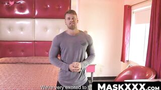 MaskXXX.com - Muscular hunk Brad loves wanking off in front of the mirror