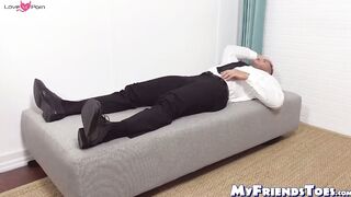 Lustful Dan Edward got revenged by worshiping and sucking the feet of his hunky buddy