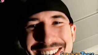 Two thugs have their jerk off party with fountains of cum