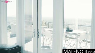 MaleNoir.com - Bearded top ass fucks two hungry homos in intense gay threesome action