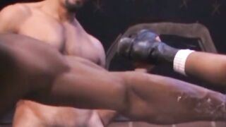 Simon Cox, Marc Lasalle and Tony Serrano have an all out fisting session.