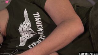 Mateo Roger pranking cadet Frank Bauer turns into hazing fuck