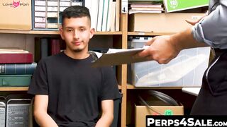 Horny Security Guards Ass Bangs a Sweet Skinny Thief