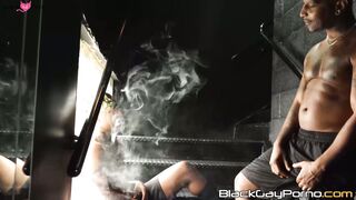 Slutty inked bottom Hakunabad offers his cock starved asshole to BBC stud Romance