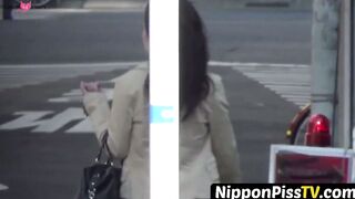 NipponPissTV.com - Hidden cam picks up Japanese chicks pissing at public toilet openl
