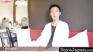 BoyzJapan.com - Cute Oriental twink tugs rock solid cock and cums