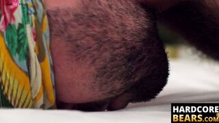 HardcoreBears.com - Hairy bear strokes his cock thinking about getting fucked hard
