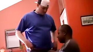 JoeSchmoeXXX.com - Chubby straight guy Chez enjoys raw anal sex with a black dude