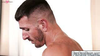 OMG! Petite twink DOUBLE ANAL fucked by HUGE dicks!