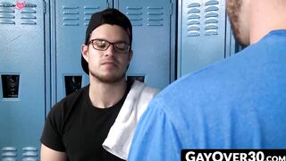 GayOver30.com - Dominant daddy dustin takes charge pounding Jason's ass hard