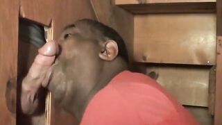 Big White Cock Feeds Black Man With Big Lips