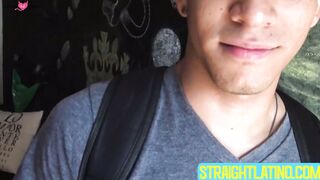 Innocent stud Jota exposes his uncut dick and masturbates in front of me