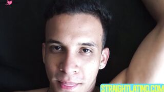 Innocent stud Jota exposes his uncut dick and masturbates in front of me