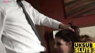 UKSubSluts.com - Brunette MILF Lucy Lane's complete control surrender with submission