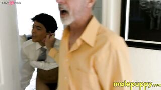 Stepdad Richard Lennox got an ear fetish domination over his stepson Julian Jaden