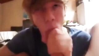 Big Cock Blowjob from My Friend