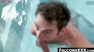FalconsXXX.com - Handsome gay records a hot session of cock sucking and raw anal