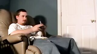 Amateur bottom prepares his ass for hardcore hammering