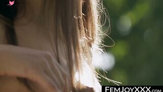FemJoyXXX.com - Katrine Pirs shows unaltered physique in solo tease