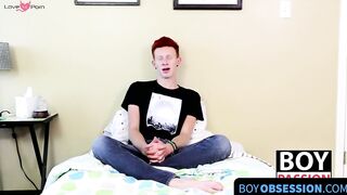 BoyObsession.com - Dylan Mermaid takes a break to stroke his cock for fans