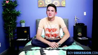 BoyObsession.com - Michael's twink charm shines in a sexy solo playtime