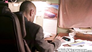 Stunning milf teases daddy Mike Mancini before in a hard pounding session