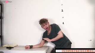 SayUncleNetwork.com - Twink perp's ass punished with a rough interracial barebacking