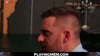 PlayingMen.com - Classy men have some perverted fun outside of their off