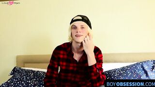 BoyObsession.com - Kayden's blond twink adventure in a solo jerk off show