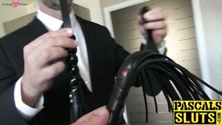 Butt slammed teen vixen submits to her rough master