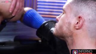 InfernoDungeon.com - Hunks embrace brutal fisting and jerking off session