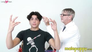 Young man Julian Jaden is finally made to do his job and clean up around the office