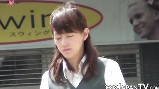 Japanese babes being sharked by brazen voyeurs