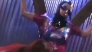 PussyCatsLatex.com - Busty vintage lesbians bound for costumed torment