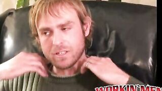 Hairy amateur makes his dick rock hard and masturbates solo